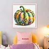Watercolor Pumpkin-11CT Stamped Cross Stitch 45*45cm/17.72*17.72in
