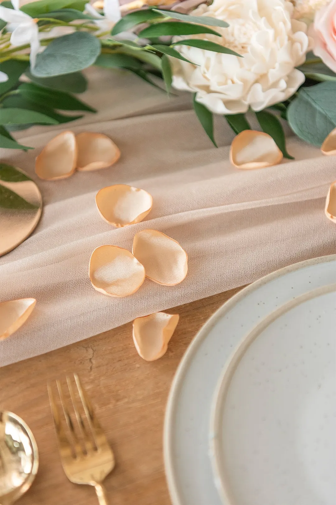 Silk Rose Petals