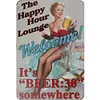 (Multi Style)Beer Girl - Vintage Metal Signs - 20*30cm