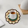 Crochet Colorful Mandala Coaster Handmade DIY Material Package with Crochet Hook