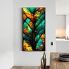 >SALE<5D DIY Full Round Drill Diamond Painting Leaf Kit Home Art Decoration (Y885)