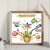 >SALE<Partial Embroidery Cotton Thread 14CT Counted Happiness Cross Stitch 44x44cm