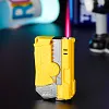 Mecha Fingertip Gyroscope Lighter Two-In-One Folding Rotating Decompression Inflatable New Deformation