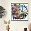 The Gardens Of The Eiffel Tower-Partial Special Shaped Diamond Painting 30*30CM