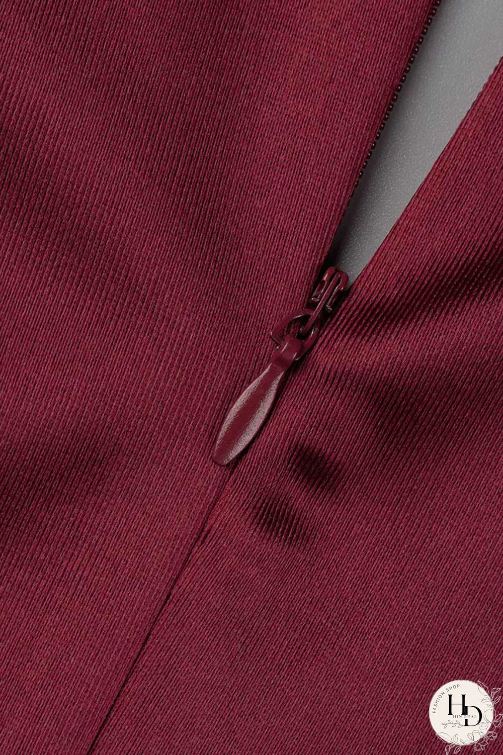 Burgundy Casual Solid Patchwork Fold V Neck Pleated Dresses