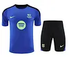 2025/2026 Barcelona Pre-Match Training Blue Shirt+Shorts 1:1 Thai Quality