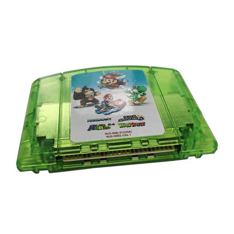 4 IN 1 N64 MultiCart 64 Bit Video Game Cartridge For Nintendo 64 - English NTSC/USA Version
