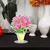 >SALE<DIY Diamonds Painting Ornaments Handmade Acrylic Flower(Pink Tulip)