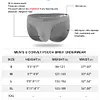 Men's Nylon Solid Contour Pouch Bikini Briefs