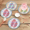 [Upgrade]6pcs/set DIY Diamond Painting Waterproof Case Classic Easter Egg Coaster Gift Decor Set