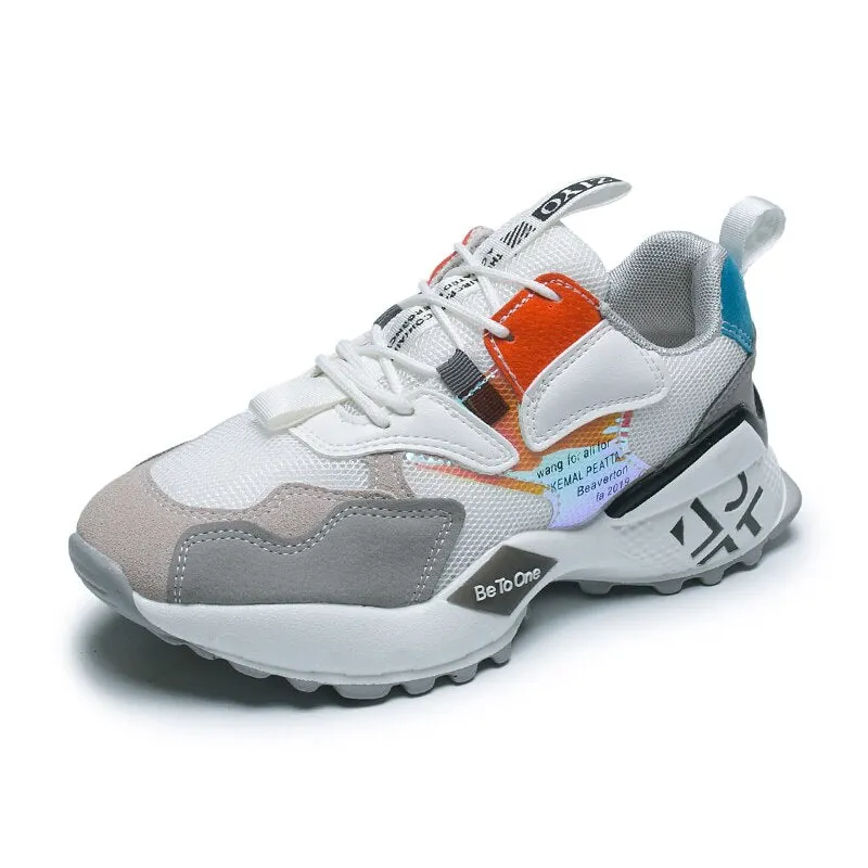 Fujin women sneakers 2021 spring autumn ladies shoes platform  for women flats lace up breathable sport casual platform shoes
