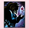 Magic Rose - 11CT Stamped Cross Stitch - 40*50cm - Disney Halloween