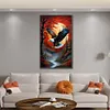 (Big Size)Eagle - 11CT Stamped Cross Stitch - 40*65cm - Animal