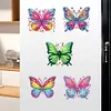 (US Local)6pcs/set DIY Diamond Painting Fridge Magnetic Sticker Kits (Butterfly)