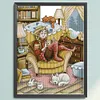 Quiet Nights -14CT Stamped Cross Stitch Kit(29*37cm)