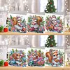 (US Local)6PCS DIY Xmas Diamond Art Greeting Cards Congratulations Cards & Gifts (Squirrel