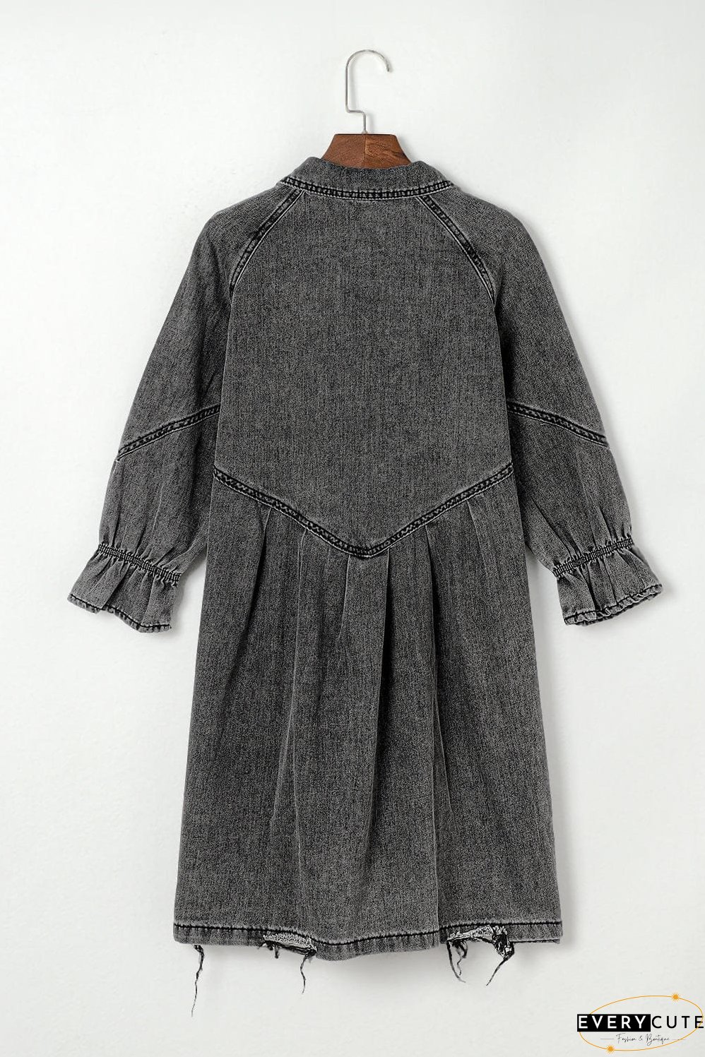 Drop Shoulder Denim Dress