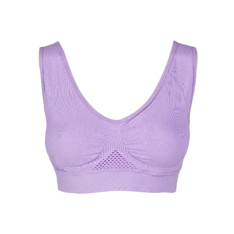 Bras For Women Plus Size Seamless Bra Cotton Breathable Underwear Wireless With Pads Push Up 6XL Bralette