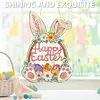 Easter Rabbit DIY Acrylic Special Shape Drill Diamond Art Hanging Decor Kits