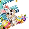 (US Local)PET Double Sided Special Shaped Easter Alphabet DIY Diamond Painting Keychain
