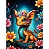 Diamond Painting-DIY Full Round Drill Dragon And Flower