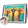 Swimming Giraffes-Paint by Numbers Acrylic Painting 50*40CM