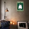 Chat - Panneaux en &eacute;tain m&eacute;tallique(20*30cm)