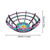 (US Local)Flower Diamond Painting Wooden Serving Tray Decorative Diamond Art Fruit Tray(C)