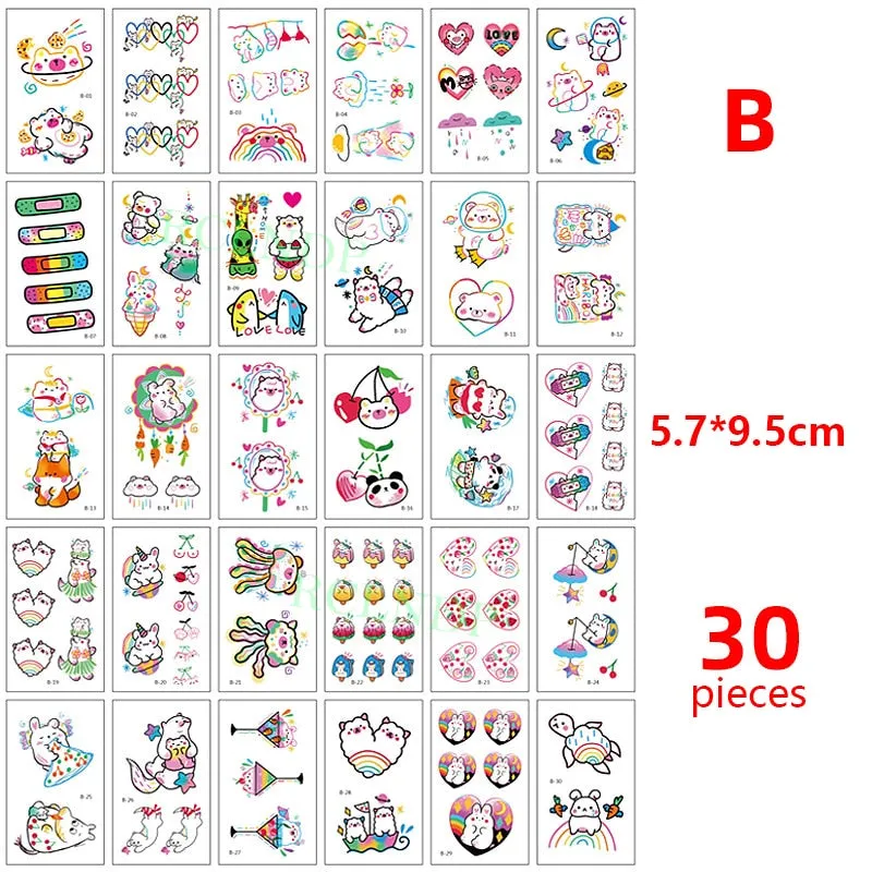 56 Pcs Waterproof Temporary Tattoo Stickers set English Russian wild Element Body Art Flash Tatto Fake Tatoo for Men and Women