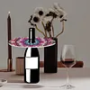 >SALE<Acrylic Special Shaped Mandala Art Diamond Art Wine Glass Organizer for Bar