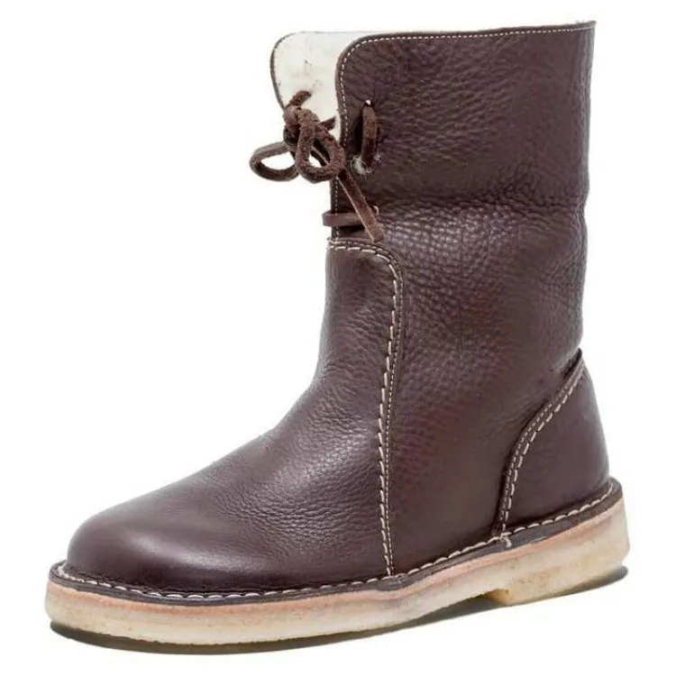 Leather Waterproof Winter Snow Boots