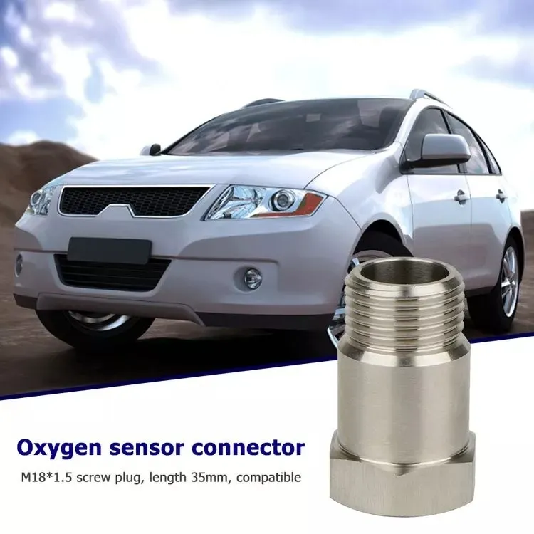 Garlaven Universal M18x1.5 Car Oxygen Sensor Adapter Vehicle Engine Lamp Extenders