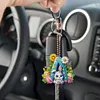 (US Local)PET Double Sided Special Shaped Easter Alphabet DIY Diamond Painting Keychain