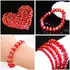 800Pcs 4/6/8/10mm Glass Beads for Jewelry Making Crystal Faceted Jewelry Beads with Holes for Bracelets Necklace Pendants Making Supplies