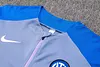 Joyfball 2024/2025 Internazionale Milan Half-Pull Training Suit Grey Jersey 1:1 Thai Quality Set