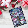 (US Local)50-Page A5 Christmas Snowman Diamond Painting Notebook for Adult Holiday Gift