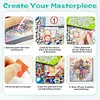 (Pre-Framed)Flower Cross-Special Shape Diamond Painting Kit(29x29cm)