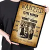 Wanted Bonnie & Clyde - Vintage Metal Signs - 20*30cm/30*40cm - Warning