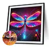 Diamond Painting -DIY Round Drill Colorful Dragonfly(40*40CM)