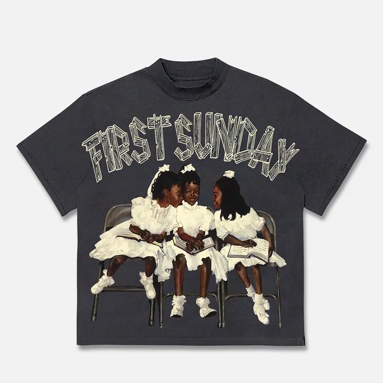 Personalized First Sunday Graphic 100% Cotton Short Sleeve T-Shirt