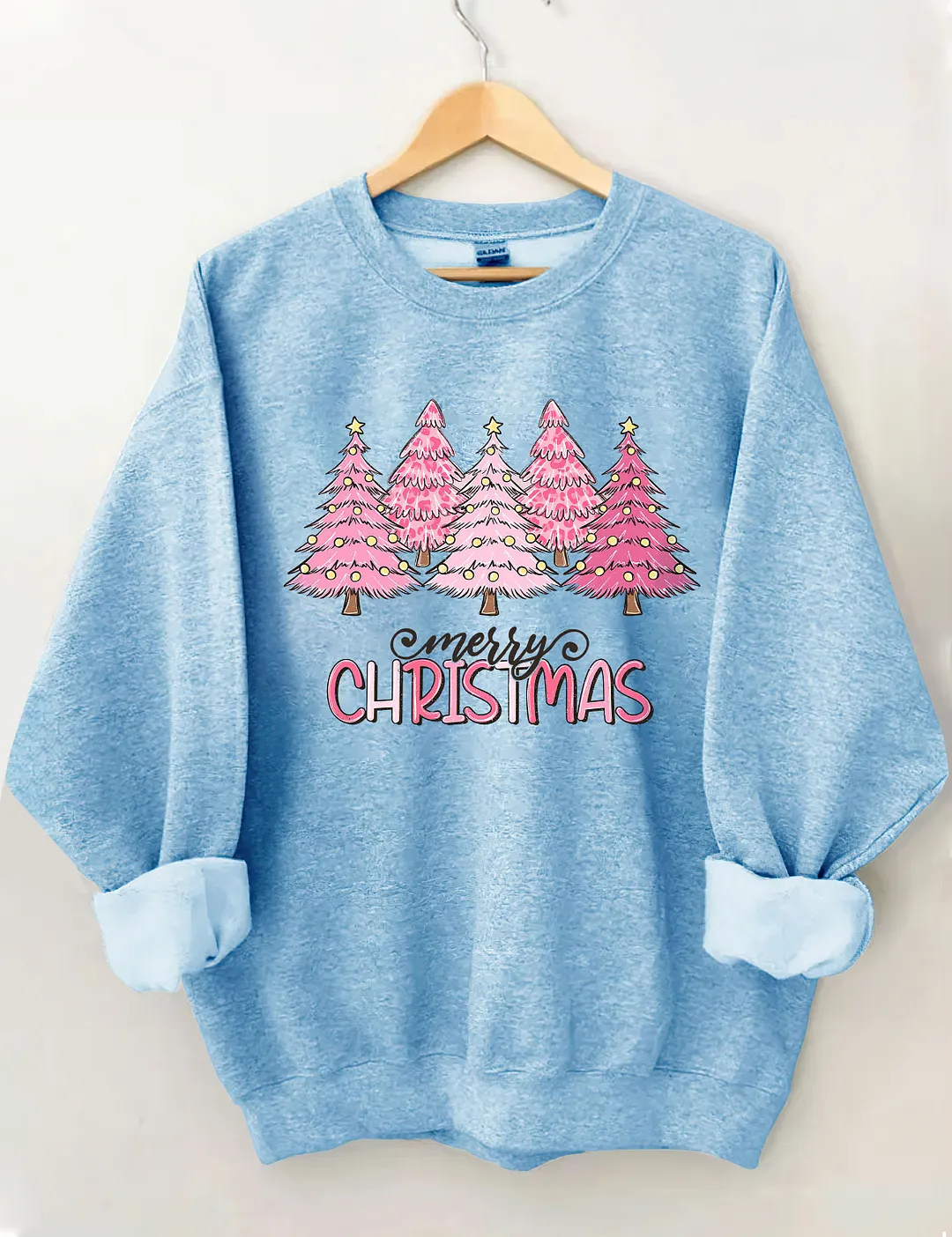 Pink Tree Christmas Sweatshirt