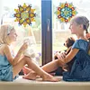6 PCS Gem Art DIY Craft Kits Mandala Diamond Painting Window Stickers Kit