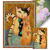 (Multi-Style) Tortoiseshell Cat-11CT Stamped Cross Stitch 30*45cm