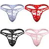 Men's Sexy Lace G-String Underwear Seamless Transparent Thong