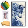 (US Local)Wolf -11CT Stamped Cross Stitch Kit(40x70cm)