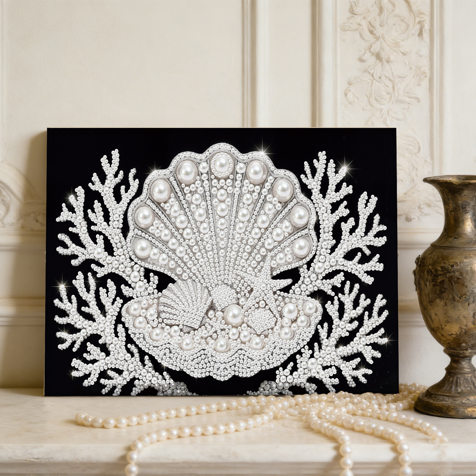 Framed Pearl-Pearls Painting Kit DIY Diamond Painting Pearl Dot
