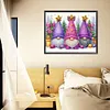>SALE<5D DIY Partial Special Shaped Drill Diamond Painting Gnome Kit Home Decor40x50cm