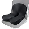 Memory Foam L-Shaped Integrated Seat Cushion with Lumbar Support Sitting Pillow
