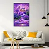>SALE<Purple Lavender Manor 5D DIY Diamond Painting Kits Full Round Drill Art (A6049)