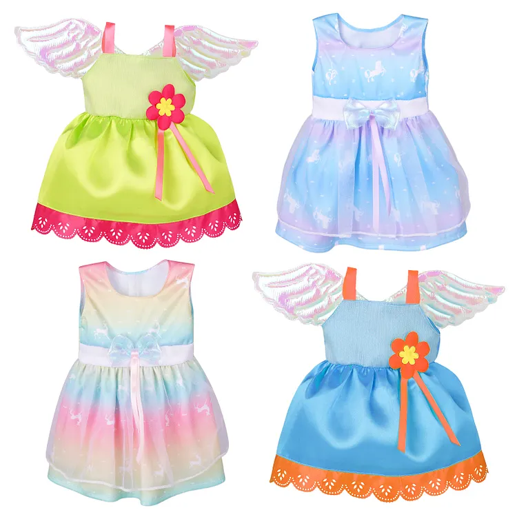 12"-16" Reborn Baby Colorful Skirts Suits 4 Pcs